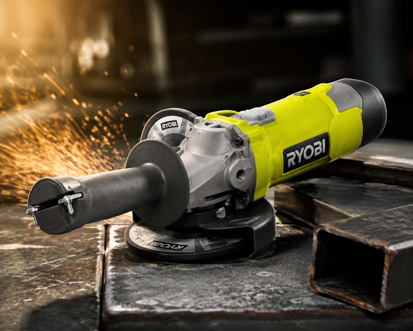RYOBI AG4031G 4-1/2" 5.5-Amp Angle Grinder