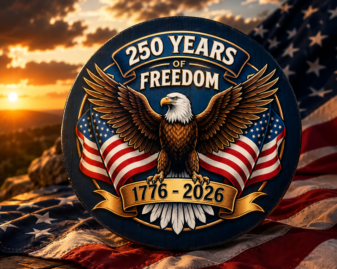 250 Anniversary 4th of July Decoration Door Wreath for Front Door Sign Patriotic