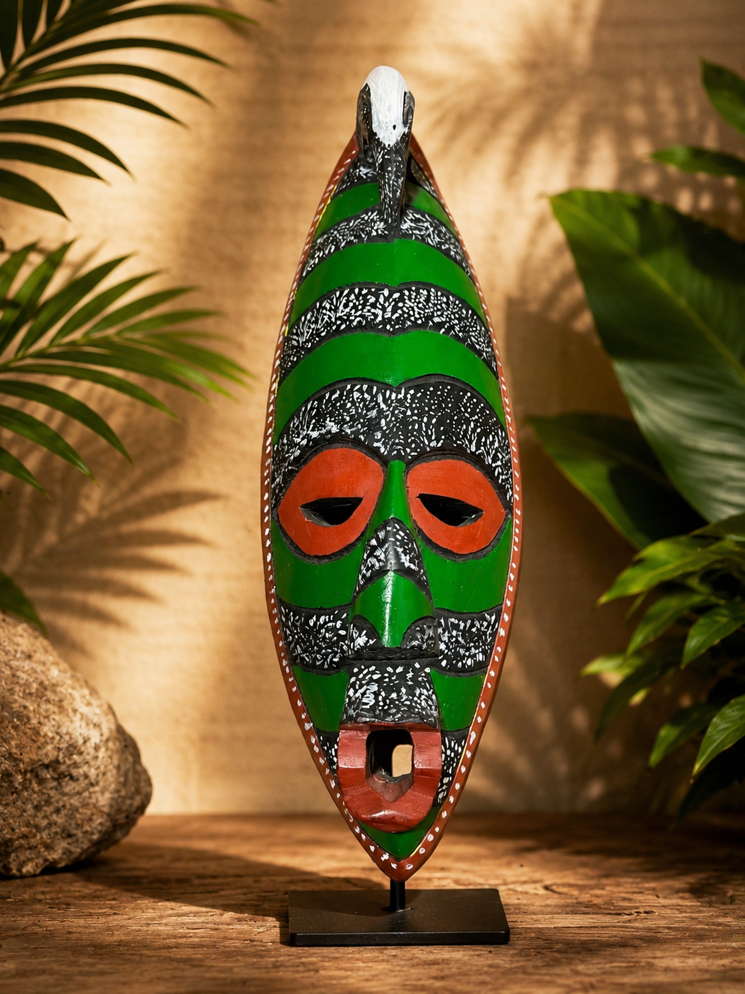 African Green Mask