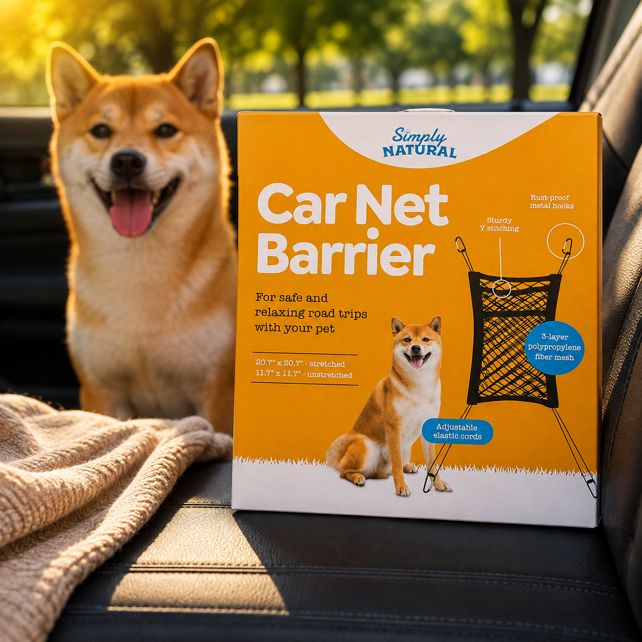 Simple Natural Car Net Barrier